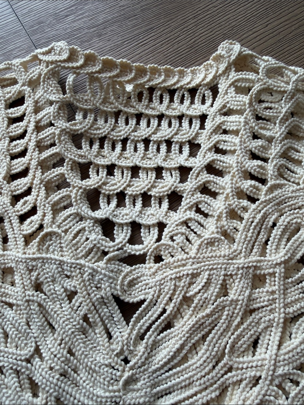 Coldwater Creek Open-Weave Crochet Cardigan - Cream - Picture 9 of 12
